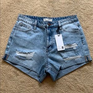 Fashion Nova High Waisted Denim Jean Shorts